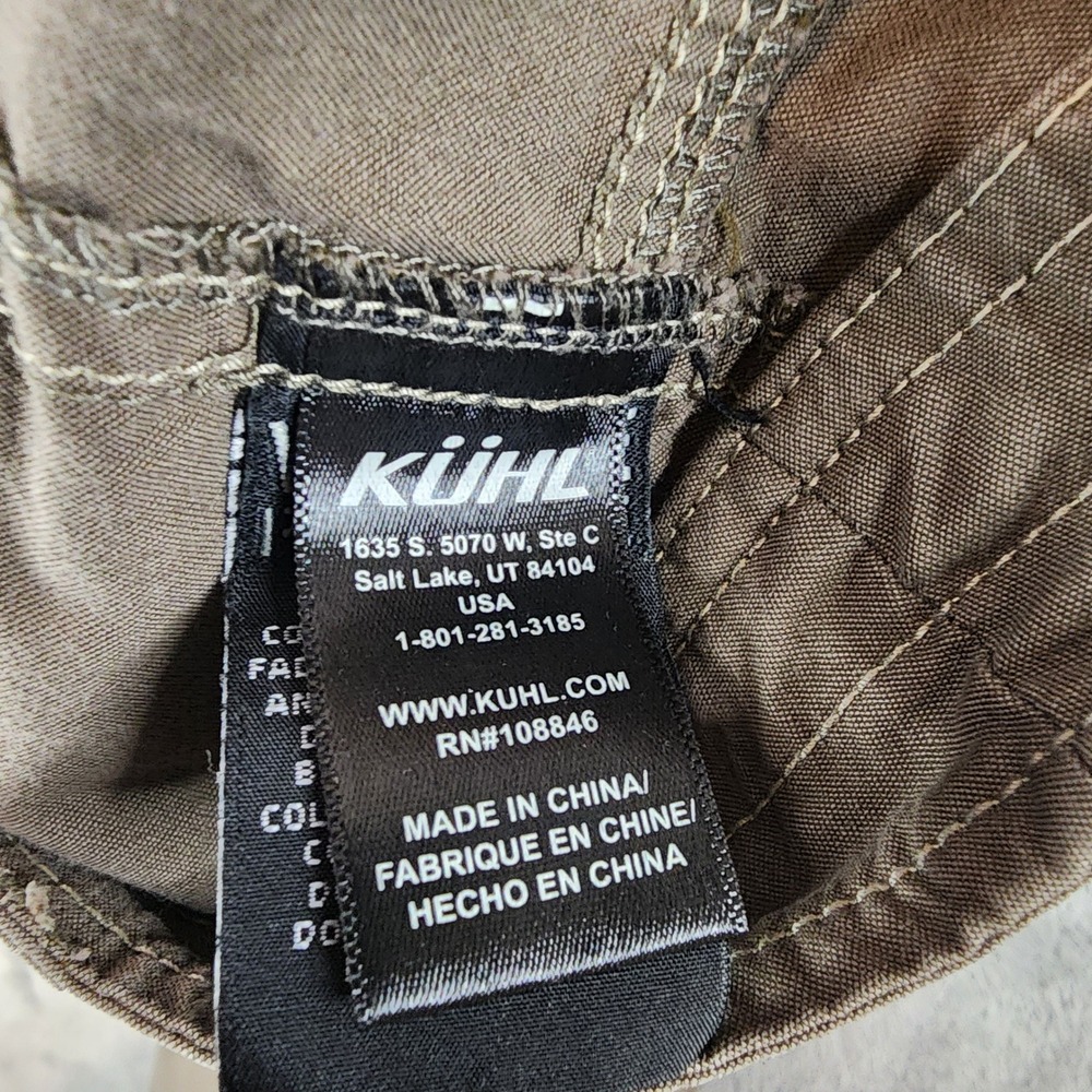 Kuhl Cargo Pants Womens 8 Reg Brown Vintage Patina Dye Stretch Hiking‎ Outdoor - Picture 10 of 13
